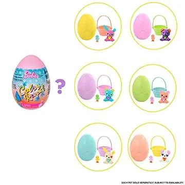 Mattel - Barbie Color Reveal Easter Egg, One Surprise Color Reveal with Each Transaction