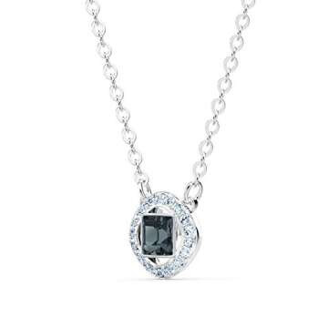Swarovski Necklace Set with Mixed Metal Finish Chains, Clear and Colored Crystals, an Amazon Exclusive