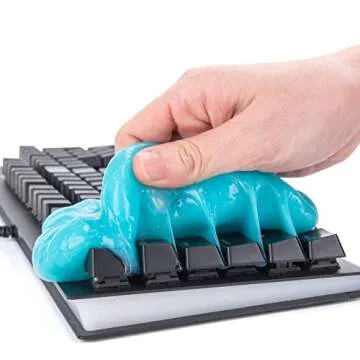 COLORCORAL Dust Cleaner Keyboard Cleaning Gel Universal Cleaning Gadget Slime for Car Cleaning and Computer Dusting (1Pack)