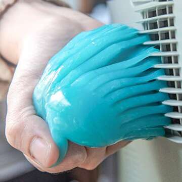 COLORCORAL Dust Cleaner Keyboard Cleaning Gel Universal Cleaning Gadget Slime for Car Cleaning and Computer Dusting (1Pack)