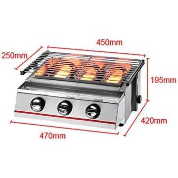 Efficient Outdoor Infrared Propane Steak Grill for BBQ