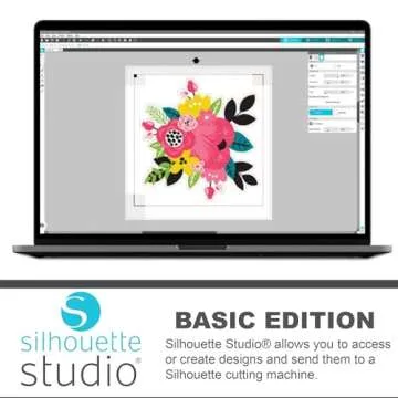 Silhouette America Silhouette Cameo 5 Vinyl Bundle- 36 Sheets of Vinyl, Vinyl Tool Kit, Premium Blade, Pens, and Cameo 5 Start Up Guide with Extra Designs (White)