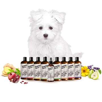 Sofee & Co. Natural Dog Puppy Conditioner - Moisturize Detangle Deodorize Condition Calm Soothe Soften Normal Dry Itchy Allergy Sensitive Skin. Prevent Mattes. 16 oz (White Pear)