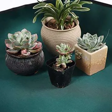 Owl Focus Oxford Fabric Plant Repotting Mat Waterproof Transplanting Mat Indoor Succulent Potting Mat Portable Gardening Mat
