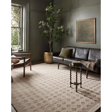 Loloi Magnolia Home Natural/Ivory Wool Runner Rug