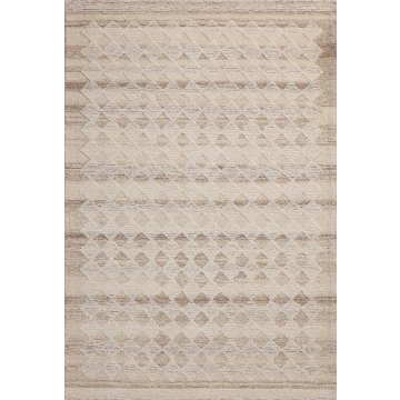 Loloi Magnolia Home Natural/Ivory Wool Runner Rug