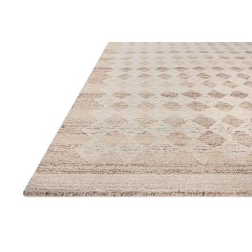 Loloi Magnolia Home Natural/Ivory Wool Runner Rug