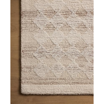 Loloi Magnolia Home Natural/Ivory Wool Runner Rug