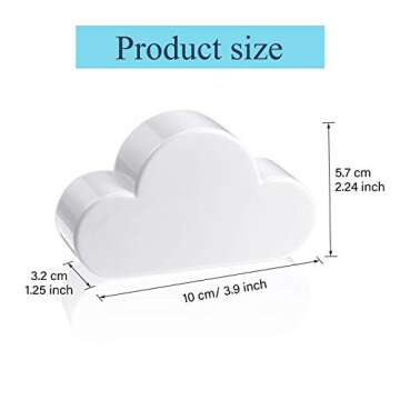 Patelai 2 Pieces Cloud Key Holder Magnetic Key Rack Organizer Keychains Hooks with Adhesive Magnetic...