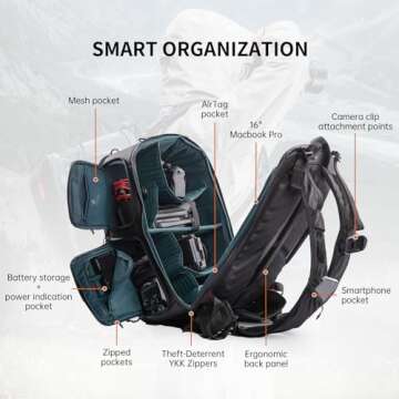 PGYTECH OneMo 2 45L Camera Backpack - Durable & Ergonomic