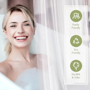 AmazerBath 72x72 Clear Waterproof Shower Curtain Liner