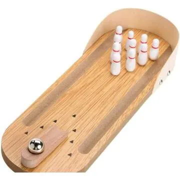 Mini Tabletop Bowling Game for Desk Fun