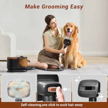 Bunfly Dog Hair Vacuum with Powerful Suction and Tools