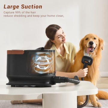 Bunfly Dog Hair Vacuum with Powerful Suction and Tools