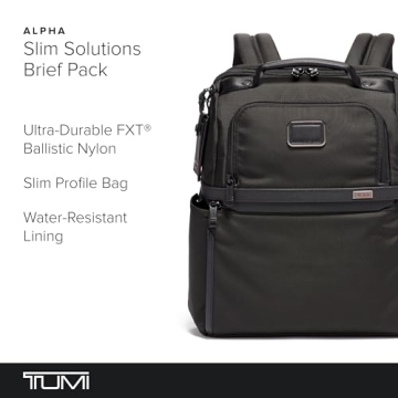 TUMI Alpha Slim Brief Pack - Stylish Travel Laptop Backpack