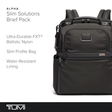 TUMI Alpha Slim Brief Pack - Stylish Travel Laptop Backpack