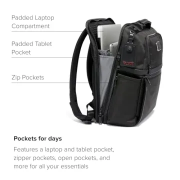 TUMI Alpha Slim Brief Pack - Stylish Travel Laptop Backpack
