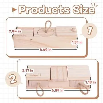 SoulThink® Interactive Wooden Pet Rabbit Toy for Boredom