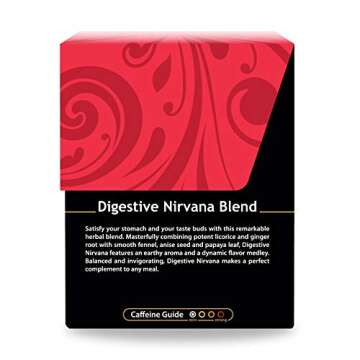 Buddha Teas Organic Digestive Nirvana Blend Herbal Tea 18 Bags