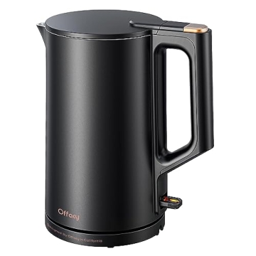 Electric Kettle with Stainless Steel Interior and Safety Features