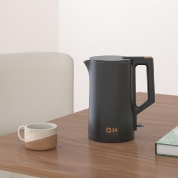 Electric Kettle with Stainless Steel Interior and Safety Features