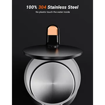 Electric Kettle with Stainless Steel Interior and Safety Features