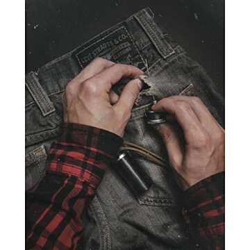 Exotac ripSPOOL Lightweight Bushcraft and Survival Complete Field Repair Kit and FireCord Lanyard for First Aid, Fire-Starting, Tool Creation, Fishing, and Navigation Tasks, Made in The USA