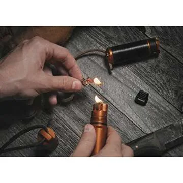 Exotac ripSPOOL Lightweight Bushcraft and Survival Complete Field Repair Kit and FireCord Lanyard for First Aid, Fire-Starting, Tool Creation, Fishing, and Navigation Tasks, Made in The USA