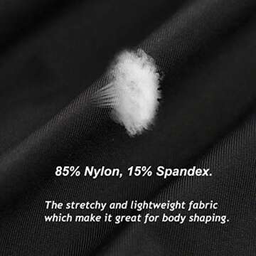 Ouruikia Men's Tummy Control Shapewear High Waist Body Shaper Slimming Underwear Shorts Belly Girdle Boxer Briefs with Fly