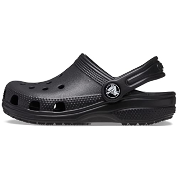 Crocs Unisex-Child Classic Clogs for Ultimate Comfort & Style in Black/Black