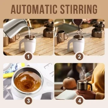 Rechargeable Automatic Self-Stirring Coffee Mug