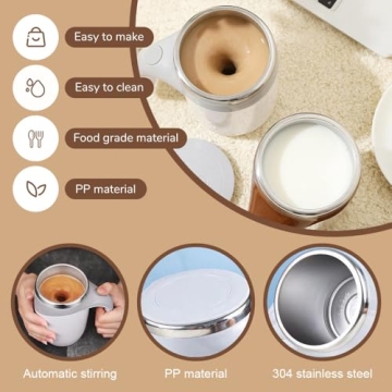 Rechargeable Automatic Self-Stirring Coffee Mug