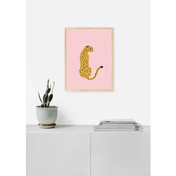 Pink Cheetah Wall Art Bold Room Decor Haus & Hues