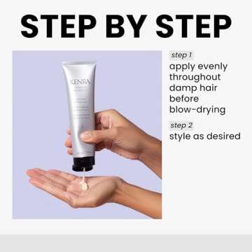 Kenra Perfect Blowout 5 | Light Hold Styling Crème | Provides Thermal Protection | Increases All Over Body & Fullness | Lightweight Formula | All Hair Types | 5 fl. Oz