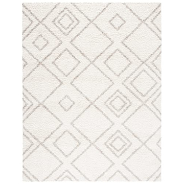 SAFAVIEH Arizona Shag Area Rug 8' x 10' Ivory Beige