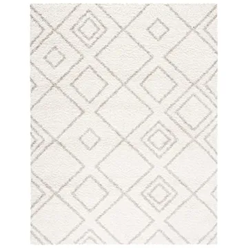 SAFAVIEH Arizona Shag Area Rug 8' x 10' Ivory Beige