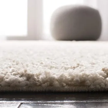 SAFAVIEH Arizona Shag Area Rug 8' x 10' Ivory Beige