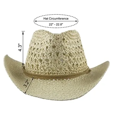 Stylish Muryobao Women's Summer Straw Hat for Outdoor Fun