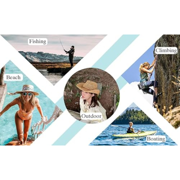 Stylish Muryobao Women's Summer Straw Hat for Outdoor Fun