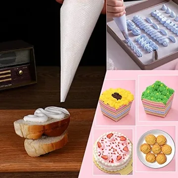 400 Pcs Disposable Piping Bags - Easy Cake Decorating