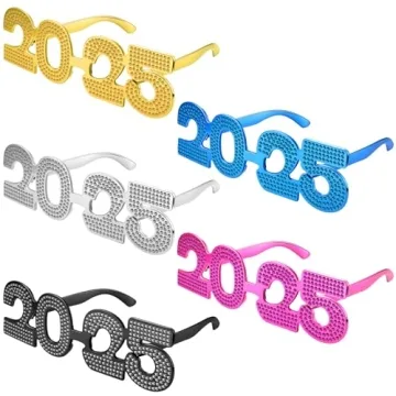 Vibrant 2025 Graduation Glasses Set for Celebrations