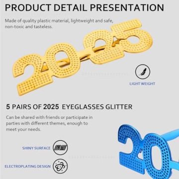 Vibrant 2025 Graduation Glasses for Celebrations