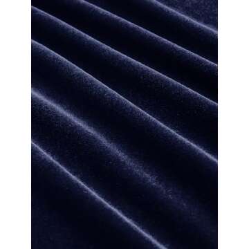 CIDER Women's Velvet V-neck Solid Ruffle Jumpsuit: Dark Navy, X-Small