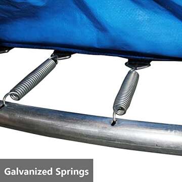 Clevr 7ft Kids Trampoline with Safety Net for Fun