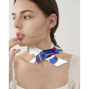 JELIEE 6 Pack Scarf Bags for Women Handbag Scarfs Band Narrow Scarf Hair Neck Scarf Neckerchief Scarf Head Wrap Fashion Gifts for Women