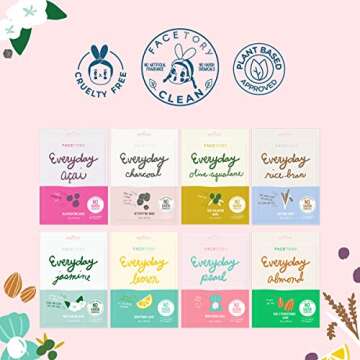 FACETORY Portable Beauty Fridge Everyday Bundle Set - Everyday Mask (Set of 8) and Portable Beauty Fridge