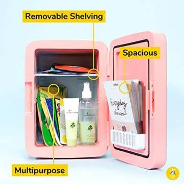 FACETORY Portable Beauty Fridge Everyday Bundle Set - Everyday Mask (Set of 8) and Portable Beauty Fridge