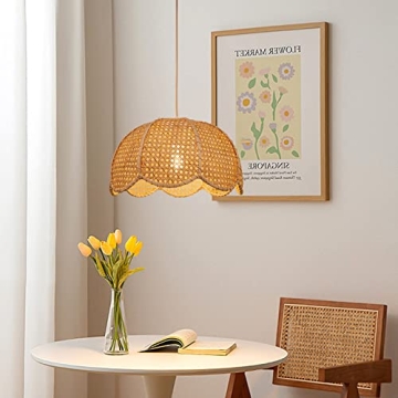 Arturesthome Pendant Lamp - Vintage Rattan Ceiling Light