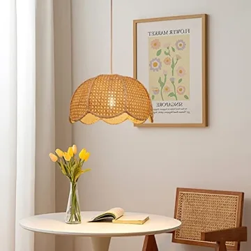 Arturesthome Pendant Lamp - Vintage Rattan Ceiling Light