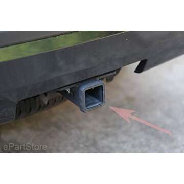 eVerHITCH USA Black Metal Flag Hitch Plug Cover, Fits 2" Receiver